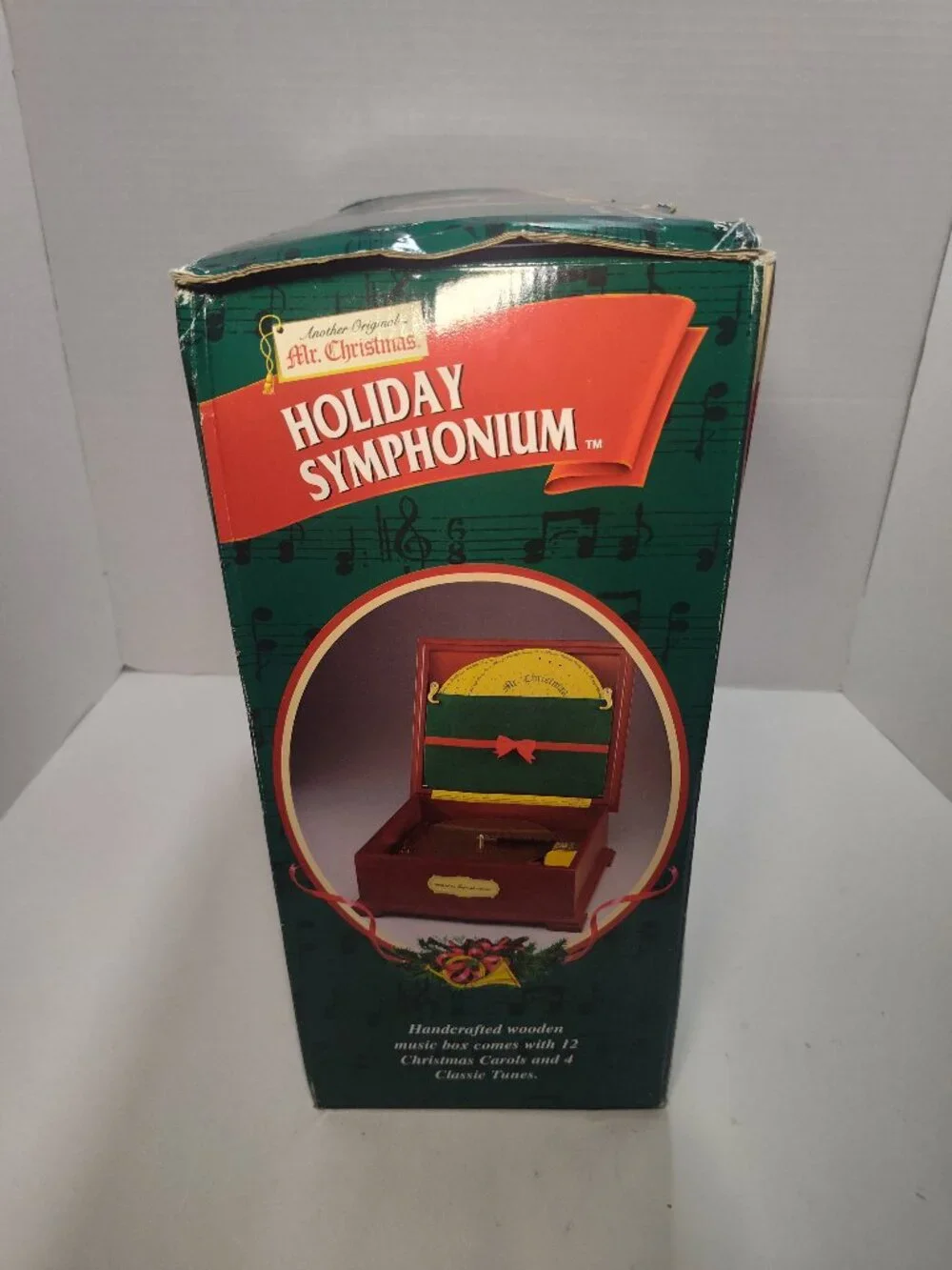Mr. Christmas Holiday Symphonium 16 Song Mechanical Music Box 2000 Tested w/Box